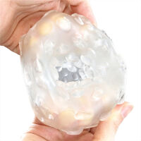 Elastický gelový masturbátor s výstupky pro muže 13 cm - 76514898 - 2