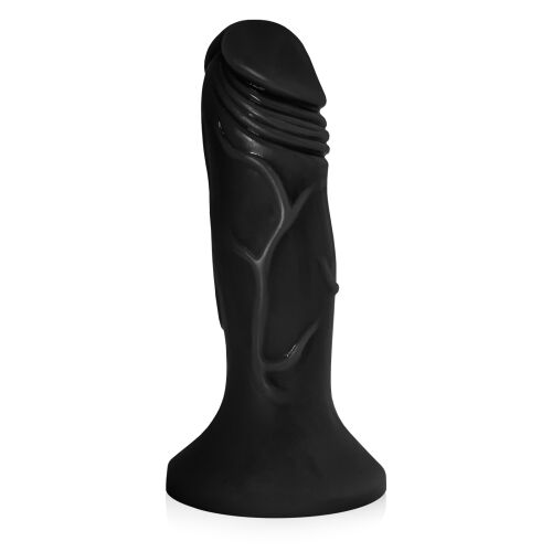 Anální dildo 12 cm černý elastický umělý penis - 74959910