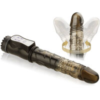 VIBRÁTOR S MASÁŽNÍMI KULIČKAMI  - ČERNÝ – FFL RV01067 - 4