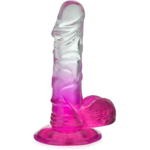 UMĚLÝ PENIS 15 cm DVOUBAREVNÉ DILDO NA SILNÉ PŘÍSAVCE - 72687839