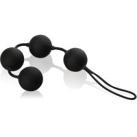 ČTYŘI SILIKONOVÉ ČERNÉ KULIČKY-VIBRUJÍCÍ VELVET BLACK BALLS DSR 506010 - 2