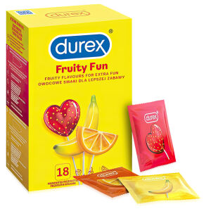 Durex Fruity Fun ochucené kondomy 18 ks - 70658233