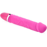 SILIKONOVÝ VIBRÁTOR - ŽILNATÝ PENIS, MASAŽÉR DO LASTURKY  - 71312645 - 2