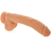 ŽILNATÝ PENIS ELASTICKÉ DILDO S VARLATY NA PŘÍSAVCE  - 72693860 - 2