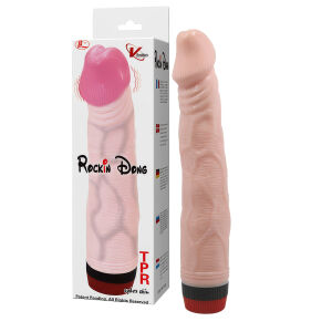 Klasický vibrátor realistický penis s plynulou vibrací 22 cm - 79141754