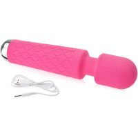 VODĚODOLNÝ EROTICKÝ MASÁŽNÍ VIBRÁTOR WAND 140 MOŽNOSTÍ MAZLENÍ - 74991291 - 2