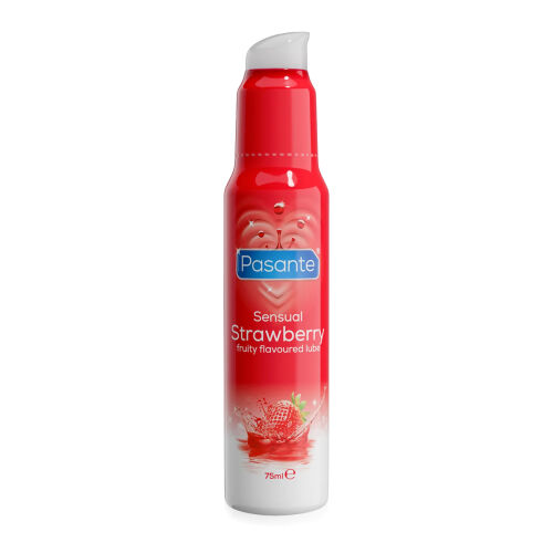 Pasante Strawberry jahodový lubrikační gel 75 ml - 73624647