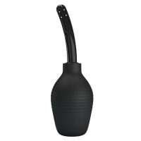 Černý intimní irigátor s balónkem pro anální sex a klystýr 310 ml - 74021258 - 2