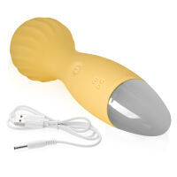 Žlutý mini masážní wand 12 funkcí vodotěsný 14 cm - 78419081 - 3