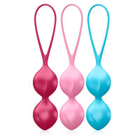 Satisfyer dvojité gejša kuličky pro trénink svalů pánevního dna - 70912734 - 2
