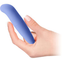 JEMNĚ ZAHNUTÝ MODRÝ MINI MASAŽÉR G-SPOT- DGE O016N - 2