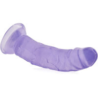 ZAHNUTÝ GELOVÝ PENIS REALISTICKÉ DILDO NA PŘÍSAVCE - 73047123 - 2