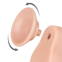 Dildo 19,5 cm, superrealistický penis s velkými varlaty - 77950502 - 2