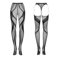 Obsessive síťované punčocháče s odhalenými hýžděmi - 76873083 - 4