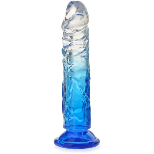 PRUŽNÉ GELOVÉ DILDO 17 cm DVOUBAREVNÝ UMĚLÝ PENIS - 71876786