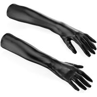 DLOUHÉ SEXY LESKLÉ RUKAVIČKY  - 75936759 - 2