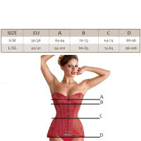EXKLUZIVNÍ SEXY DÁMSKÝ KORZET S KALHOTKAMI TYPU TANGA  - 3