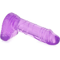 ANÁLNÍ DILDO GELOVÝ PENIS S VARLATY ANAL PLUG SEX KOLÍK  - 77814128 - 2