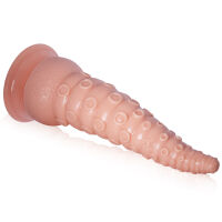Ohebný texturovaný tělový dildo 21 cm ve tvaru chapadla - 79291470 - 3