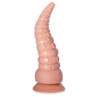 Ohebný texturovaný tělový dildo 21 cm ve tvaru chapadla - 79291470 - 2