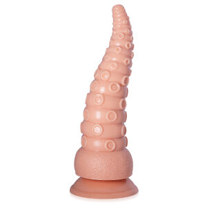 Ohebný texturovaný tělový dildo 21 cm ve tvaru chapadla - 79291470