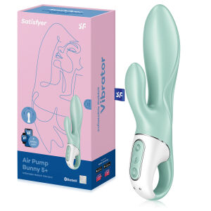 Satisfyer Air Pump Bunny 5 nafukovací vibrátor s výstupkem pro klitoris - 77029607