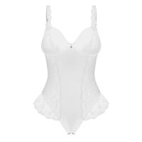 Obsessive Weddya bílé body s otevřeným rozkrokem svatební spodní prádlo - 75893473 - 5