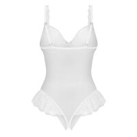 Obsessive Weddya bílé body s otevřeným rozkrokem svatební spodní prádlo - 75893473 - 4