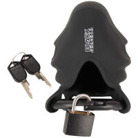 Černá silikonová klec na penis a varlata pás cudnosti BDSM - 70831811 - 3