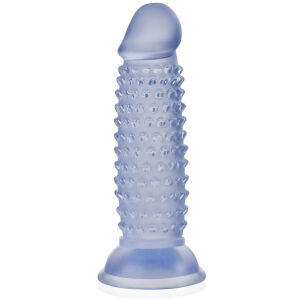 Gelový umělý penis s výstupky pro super stimulaci 13 cm - 72653394