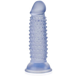 Gelový umělý penis s výstupky pro super stimulaci 13 cm - 72653394