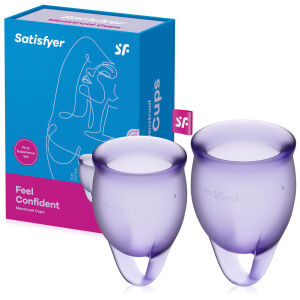 SATISFYER FEEL CONFIDENT - MENSTRUAČNÍ KALÍŠEK SADA 2ks - 70618803