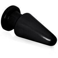 Černý anální kolík 16,5 cm gelový anal plug se silnou přísavkou - 71013313 - 2