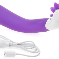 VIBRÁTOR 2V1 OTÁČIVÝ JAZÝČEK PRO ORÁLNÍ ROZKOŠ 12 SEX FUNKCÍ - 70470657 - 2