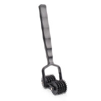 Černý dvojitý váleček dráždivé ostnaté kolečka pro BDSM - 71590600 - 7