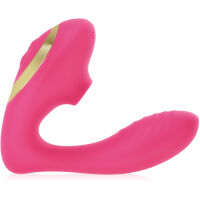SAMONOSNÝ VIBRÁTOR PENETRÁTOR ŠTĚRBINKY S FUNKCÍ SÁNÍ INTENZIVNÍ MASTURBÁTOR PRO NI RŮŽOVÁ BARVA - 77046614 - 5