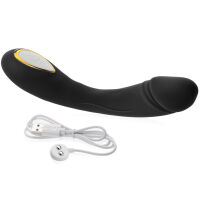 SILNÝ VIBRÁTOR S POHYBLIVÝM JÁDREM SILIKONOVÝ MĚKKÝ PENIS - 80 FUNKCÍ - 71787493 - 2
