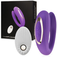 VIBRÁTOR PRO PÁRY VIBRAČNĚ-PULZAČNÍ MASÁŽNÍ PŘÍSTROJ OVLÁDANÝ BEZDRÁTOVÝM DÁLKOVÝM OVLÁDÁNÍM - 7 FUNKCÍ - 75328580 - 6