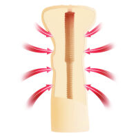 Těsná umělá pochva masturbátor pro muže anus 13 cm - 76470029 - 2