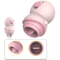 MASAŽÉR KLITORISU STIMULÁTOR PRASÁTKO VIBRÁTOR ORGASMOVÝ JAZÝČEK - 6 FUNKCÍ  - 72721183 - 7