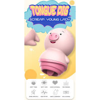 MASAŽÉR KLITORISU STIMULÁTOR PRASÁTKO VIBRÁTOR ORGASMOVÝ JAZÝČEK - 6 FUNKCÍ  - 72721183 - 6