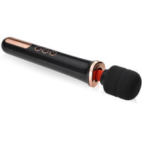 SUPER VÝKONNÝ EROTICKÝ MASAŽÉR ORGASMOVÝ MASTURBÁTOR VIBRÁTOR MAGIC WAND ČERNÁ BARVA - 74577810 - 2