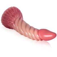 Silikonové dildo 22 cm monster penis fantasy penetrující spirála - 79141428 - 3