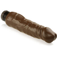VELKÝ HNĚDÝ PENIS S VIBRACEMI - ORGASMOVÉ TORPÉDO  – 84992641 - 2