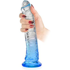 GELOVÉ DILDO ELASTICKÝ PENIS S PŘÍSAVKOU  20 cm - 74489284