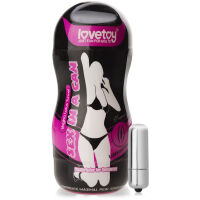 VIBRUJÍCÍ MASTURBÁTOR - S FUNKCÍ SÁNÍ - ŠŤAVNATÁ VAGÍNA V TUBĚ + GEL  - 73178382 - 5