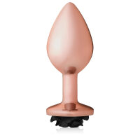 Smyslný anální kolík s černou růží Evil Rose 9 cm - 79251909 - 5