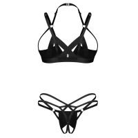 Obsessive Keira Lise spodní prádlo otevřená podprsenka a tanga - 72196136 - 11