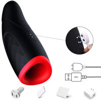 SILIKONOVÝ MASTURÁTOR ZAHŘÍVANÝ NA  42°C - 10 FUNKCÍ STIMULACE  - 76889887 - 9