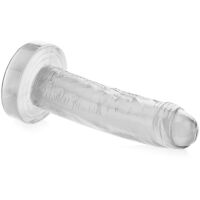 GELOVÉ DILDO NA PŘÍSAVCE ROVNÝ PENIS KE STIMULACI VAGÍNY I ANUSU - 77133594 - 2